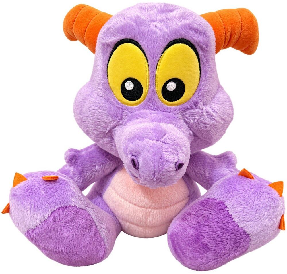Disney Parks Big Feet Figment 10" Plush Stuffed Toy Purple with Orange Wings